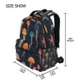 thumbnail image 4 of DIXRUYEE Backpack Schoolbag Whimsical Jellyfish Dance Pattern 15L/18L 2-SIZE, 4 of 8