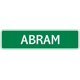 thumbnail image 1 of Abram Street Sign 4x16 inch Tin Sign Beach Cafe Restaurant Shop Home Room Wall Door Decor Gift, 1 of 4