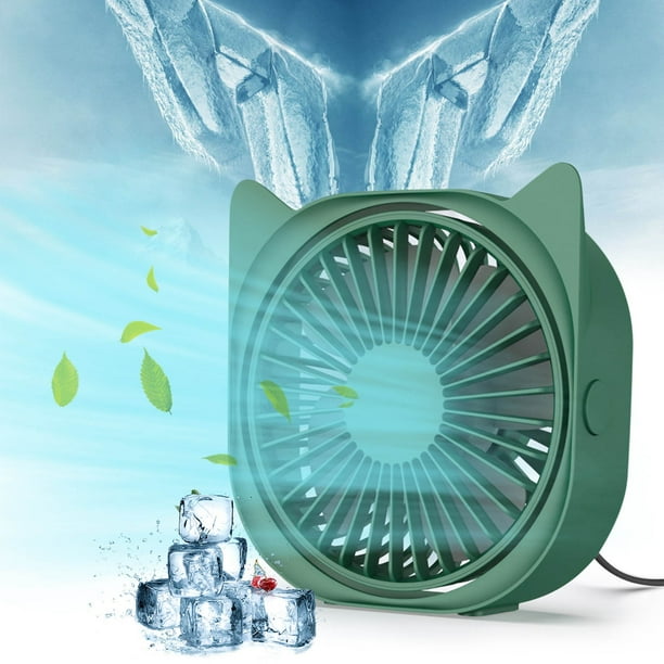 SDJMa USB Desk Fans Portable Table Fans 360° Head Rotation Small