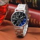 thumbnail image 4 of Reloj de cuarzo para hombre, relojes de moda para hombre, reloj de acero con fideos negros y cristal azul, reloj general, 4 of 5
