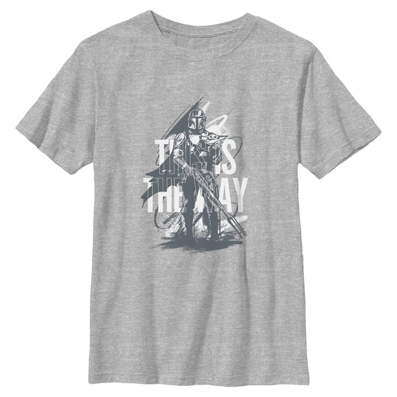Boys Star Wars: The Mandalorian and Grogu This Is the Way Painting T Shirt