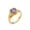 Purple, variant on Womens Stainless Steel Ring 18K Gold Plated Crown Ring With Zircon Loving Heart Vintage Fashion Ornament Gift Idea