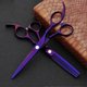 thumbnail image 2 of Juego de tijeras profesionales de 6 pulgadas para cortar el cabello, tijeras de entresacar y cortar de acero inoxidable japonés 440C, juego doble dorado con cuchillas de precisión., 2 of 5