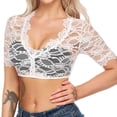 thumbnail image 2 of Lencería de encaje Gibobby Blusa negra Dirndl para Oktoberfest XXXXXL, 2 of 5