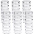 thumbnail image 1 of 6 Sets 6 Layer Stackable Plastic Containers, 10G/10ML Clear Cosmetic Storage Box Round Organizer Jars for Beads, Buttons, Small Jewelry Findings, 1 of 6