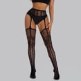 thumbnail image 2 of Intimates Tights Stocking Transparent Soft Lace Open Women Underwear Bodysuit, 2 of 2