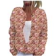 thumbnail image 2 of LOVZFMLL Vestes pour Femmes Mode Blouse Imprimée Manches Longues Sweat à Capuche, 2 of 5