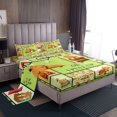 thumbnail image 1 of Erosebridal Cartoon Capibara Sheet Set Queen, Patchwork Bedding Sets Queen Size, Rustic Animal Decor, 4-Piece, 1 of 7