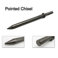 thumbnail image 1 of 175mm Steel Hexagonal Shank Heavy Duty Air Hammer Chisel for Removing Bolts Tile Pointed Chisel, 1 of 7