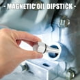 thumbnail image 2 of Car Auto Magnetic Oil Dipstick Generator Dip Stick Magnetic Oil Drain Plug Silver Tone for 3500 3400 3100 2800, 2 of 6