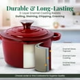 thumbnail image 2 of Larder & Vine 2.2 qt Enameled Cast Iron Saucepan with Lid | Nonstick, Non Toxic, Oven Safe, 2 of 8