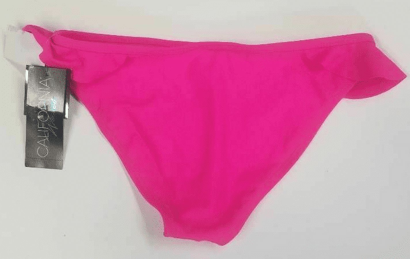 California Waves Womens Ruffled Hipster Swim Bottom Separates Pink XL - image 3 of 3