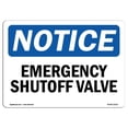 thumbnail image 1 of SignMission OS-NS-A-1824-L-11911 18 x 24 in. OSHA Notice Sign - Emergency Shutoff Valve, 1 of 1