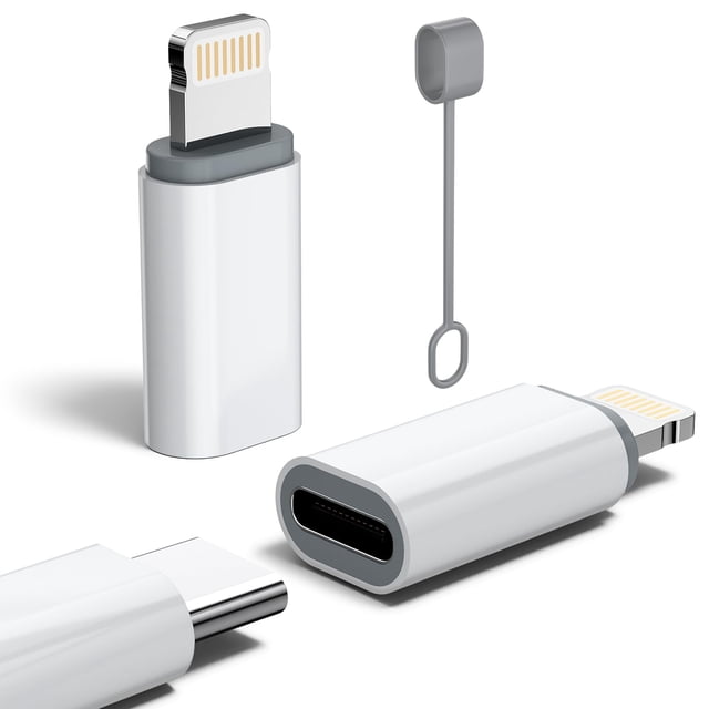 Adaptador USB C a Lightning con certificación YFMaiQi MFi de 27 W (paquete de 2)