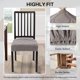 thumbnail image 2 of Set de Fundas para Asientos de Silla de Comedor SearchI Hexágono Taupe, 6 piezas, 2 of 7