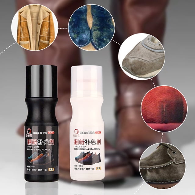 Fiudx Aceite para Zapatos de Cuero, Limpiador Líquido Incoloro, Esponja de Aplicación Uniforme, Protección para Bordes de Zapatos, Mantenimiento de Gamuza, Brillo Duradero, Presentación de 100 Ml, Cu