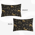 thumbnail image 4 of Balery Christmas Gold Deers1 Bedding Queen Pillow Cases - Envelope Closure - Soft Brushed Microfiber Fabric - Shrinkage and Fade Resistant Pillow Cases-, 4 of 9