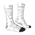thumbnail image 4 of Yiaed Chemical Formulas Print Great elasticity Crew Socks Sports socks for Men and Women, 4 of 5