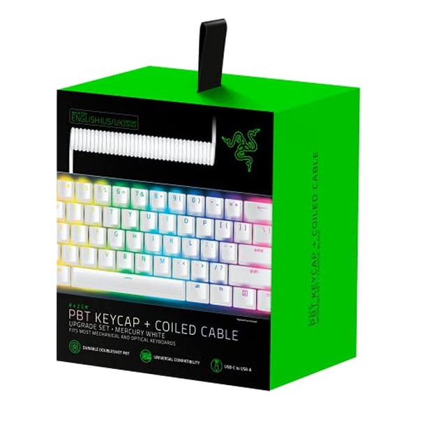Razer PBT Keycap + Conjunto de actualizacion de cable en esp Razer Razer