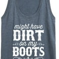 thumbnail image 3 of International Harvester Dirt On My Boots - Women's Racerback Tank Top, 3 of 6