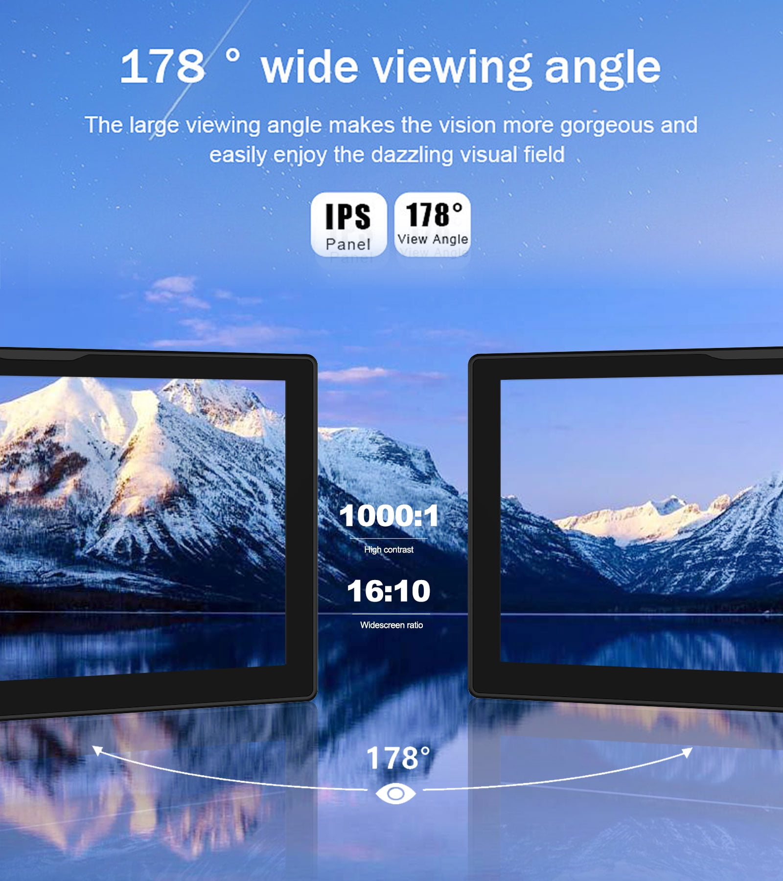 HOWENS 8 inch Touchscreen Monitor, FHD 1280*800 IPS Screen HDMI Monitor Compatible with R Pi 5/4/3/2