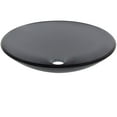 thumbnail image 6 of Miseno Mno-G613 Circular 18" Tempered Glass Vessel Bathroom Sink - Nickel, 6 of 7