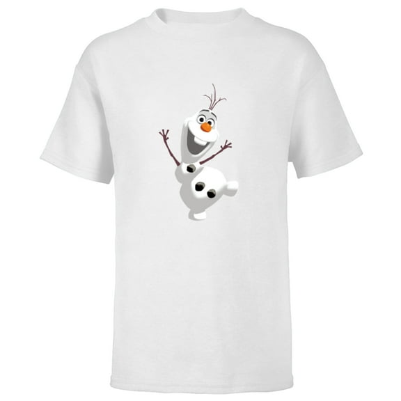 Disney Frozen Olaf Warm Hug Boys' T-Shirt - Short Sleeve T-Shirt for Kids - Customized-White