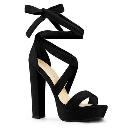 

Perphy Platform Lace Up Chunky Heels Sandals for Women