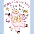 thumbnail image 2 of CafePress - Lamb Jesus Loves Me Infant Bodysuit - Baby Light Bodysuit, Size Newborn - 24 Months, 2 of 4