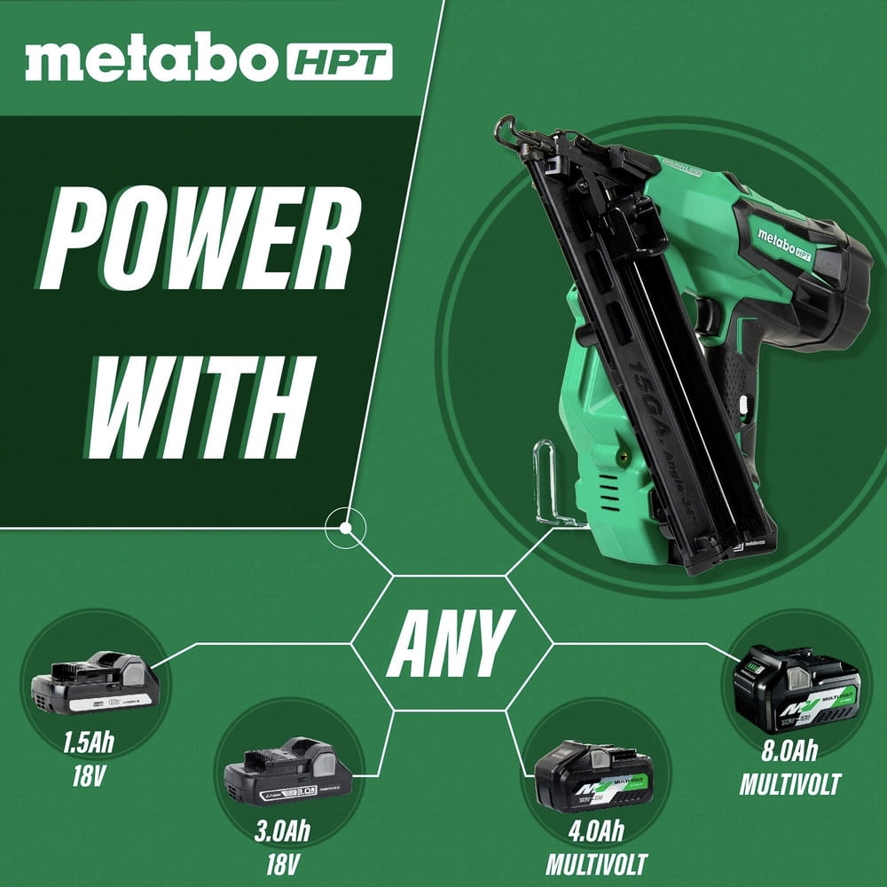 18V 15 Gauge Cordless Brushless Lithium-Ion Finish Nailer Kit