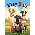 thumbnail image 2 of America Forever Play Ball Dogs Garden Flag Baseball 12.5 x18 inch Double Sided Ready To Play Baseball Garden Flag for Outdoor Dog Flag Yard Decoration, 2 of 7