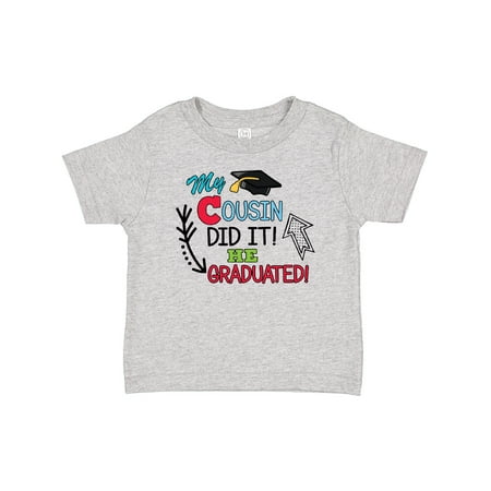 

Inktastic My Cousin Graduated with Cap and Arrows Gift Baby Boy T-Shirt