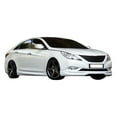 thumbnail image 7 of Ikon Motorsports Front Bumper Lip Compatible with 2011-2014 Hyundai Sonata IX Style Unpainted PU Front Air Dam Chin Lip Spoiler Splitter, 7 of 7