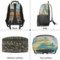 thumbnail image 4 of HELLHERO Alpaca Print School Backpack Set with Lunch Bag Pencil Case Water Bottle Cover, Daisy Print School Bag Rucksack Lightweight Gifts for Kids, 4 of 6