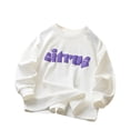 thumbnail image 1 of Chemises à Manches Longues pour Filles Rabais Chemise à Manches Longues à Col Rond Enfants Style T-Shirt Sans Capuche Garçons Chandail à Manches Longues Filles Chemises à Manches Longues Blanc 13T, 1 of 2