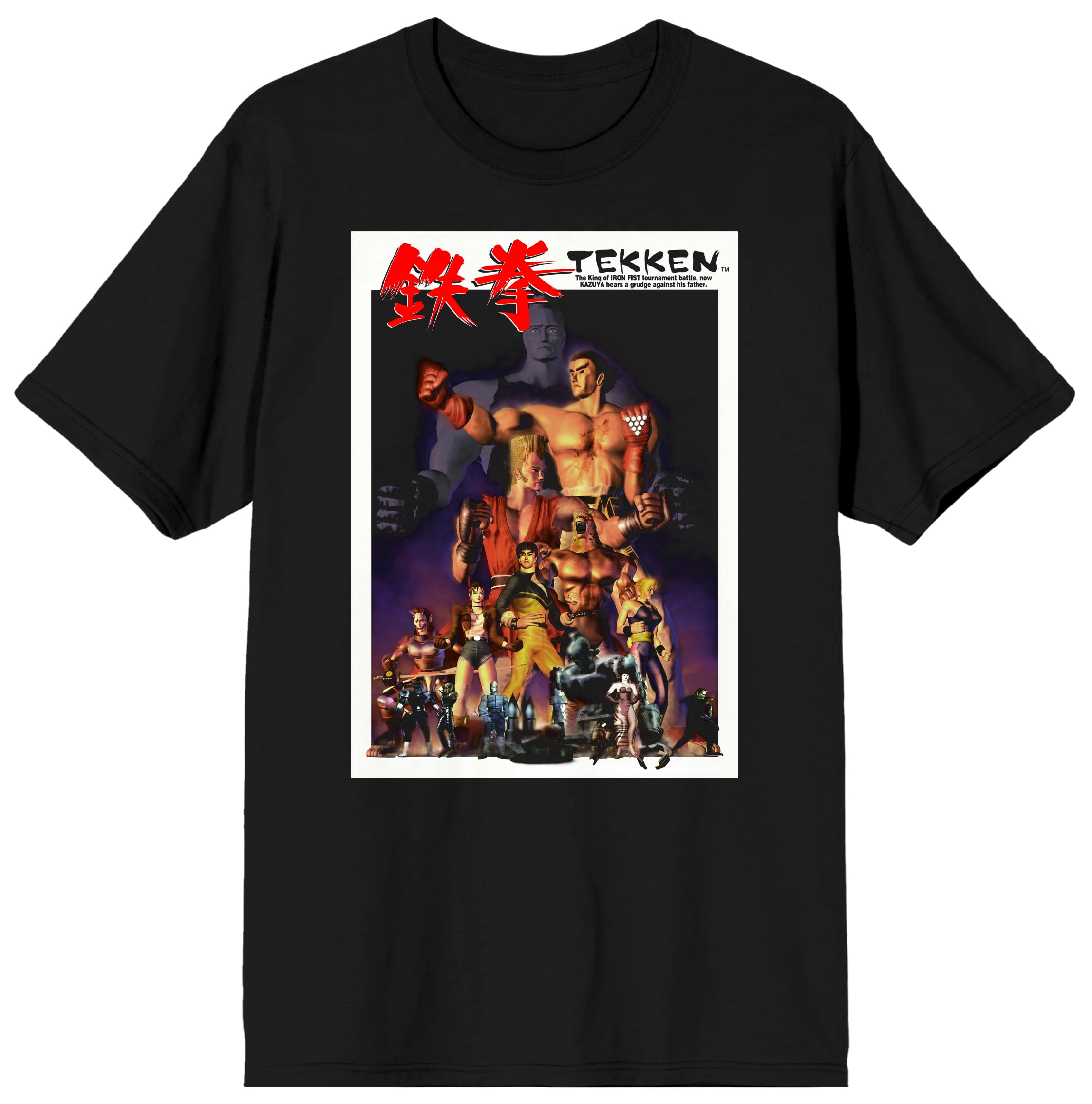 Tekken The King Of Iron Fist Tournament Battle Men's Black Tshirt3XL