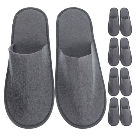 

10 Pairs Closed Toe Hotel Spa Slippers Unisex Indoor Non-Slip Travel Guest