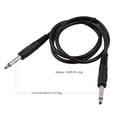 thumbnail image 3 of Cable de conexión Cable de guitarra, cable de audio negro para guitarra eléctrica, teclado de bajo, enchufes rectos TS de 1/4 a 1/4 pulgadas, 1 M / 3,3 pies, 3 of 3