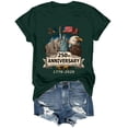 thumbnail image 6 of TOWED22 Women's Vintage 250Th Anniversary Commemorative T-Shirt America 250Th Anniversary Patriotic Shirt(Dark Green,S), 6 of 8