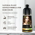 thumbnail image 4 of Herbishh Shampooing Colorant Châtain pour Cheveux Gris, Permanent, pour Hommes et Femmes (500 ml), 4 of 9