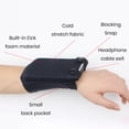thumbnail image 4 of LJNYFDC Large Capacity Wrist Bag Multifunctional Wristband Breathable Large Capacity Pocket Design Running Jogging Workout Sweatband Storage, 4 of 7