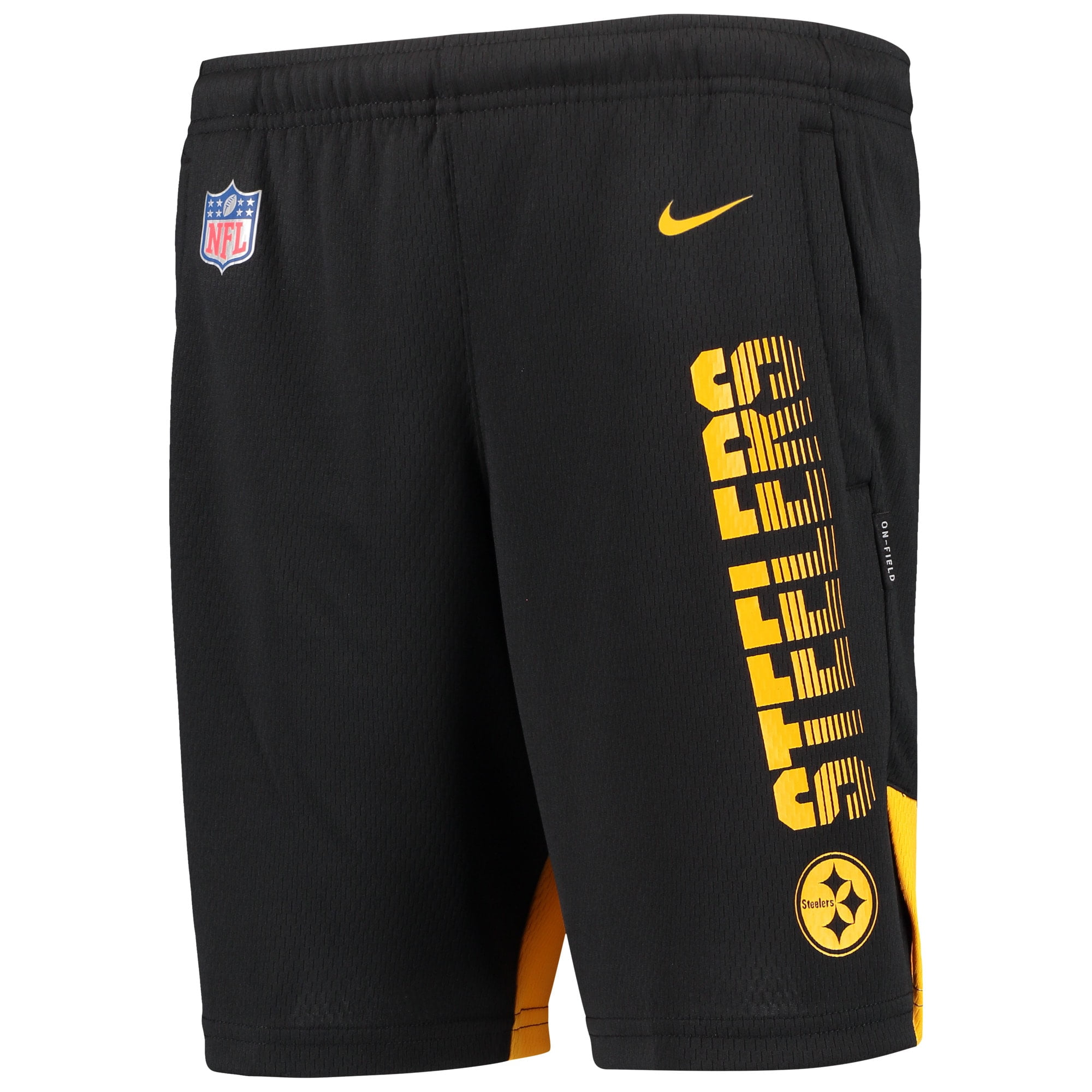 steelers nike slides