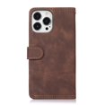 thumbnail image 3 of SaniMore for iPhone 14 Pro Magnetic Closure Flip Wallet Case with Hidden Mirror, Premium PU Leather Cover with Wrist Strap Card Slot & Kickstand Shockproof Protective Shell, Brown, 3 of 9