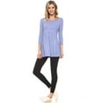 thumbnail image 4 of Women's Peplum Knit Top, SLATE BLUE, S, 4 of 4
