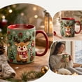 thumbnail image 6 of Trovenix Reindeer Coffee Mug 2D Ceramic Christmas Cup, Hot Cocoa Milk Tea Drinking Mug for Home Office, Festive Holiday Gift for Family, 6 of 7