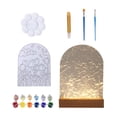 thumbnail image 3 of Lámpara de escritorio con luz nocturna, lámpara de noche DIY, lámpara de noche, lámpara romántica para sala de estar, dormitorio, decoración de Tulipán, 3 of 8
