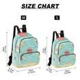 thumbnail image 2 of FORMRS Mini Backpack Purse for Women Quilted Travel Daypack Casual Shoulder Bag, Blue Beach Pattern, 2 of 7