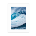 thumbnail image 1 of Ola blanca mar Water Science Nature Picture Marco de Fotos de escritorio imagen Blanco Pintura arte 5x7 pulgadas, 1 of 4