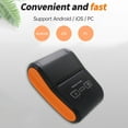 thumbnail image 2 of Label printer,Roll Restaurant Retail Bt Usb Thermal Paper With 2 Inch Thermal Label Printer 58mm Thermal 2 Inch Mobile Printer 203dpi Mobile Store Receipt Printer With Bt Printer - Portable, 2 of 6