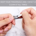 thumbnail image 6 of 32 Pieces Nail Clippers Flat Toenail Clippers Stainless Steel Manicure Pedicure Sturdy Trimmer Set For Men And Women, 6 of 6